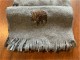 Echarpe polaire grise à franges - Brodée sur stock
