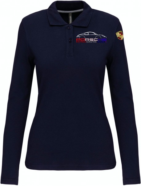 Polo Manches Longues PEA Femme - Navy