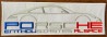 Ecusson rectangulaire PEA Blanc